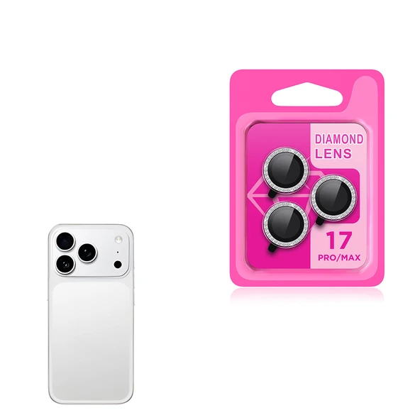 Zipax Apple iPhone 17 Pro Taşlı Kamera Lens Koruyucu Cam  ZRCL-06 ürün görseli 1