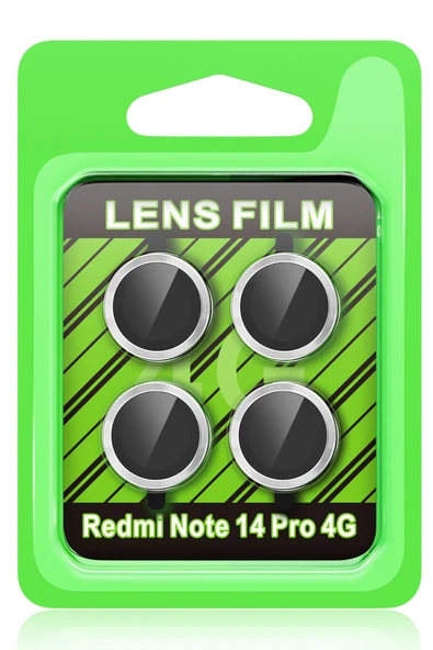 Zipax Xiaomi Redmi Note 14 Pro 4G Kamera Lens Koruyucu Cam Metal  Azn-Raze ürün görseli 1