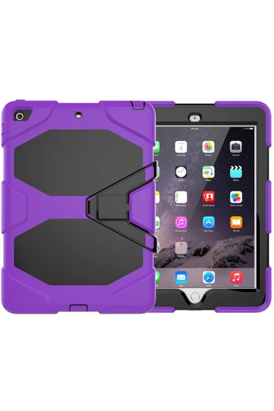 iPad 5 Air 9.7 Kılıf Griffin Tablet Kapak - Mor - 1