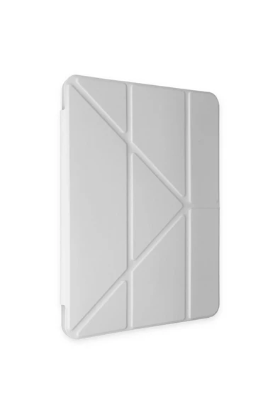 iPad Air 4 10.9 Kılıf Kalemlikli Mars Tablet Kılıfı - Gri - 3