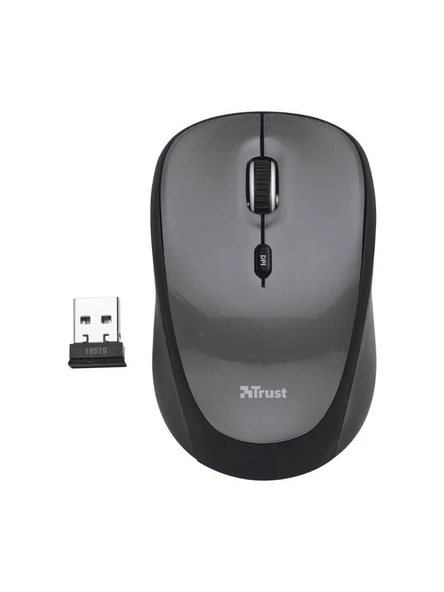Trust 24549 Yvi+ Sessiz Kablosuz Mouse-Siyah-Gri - 1