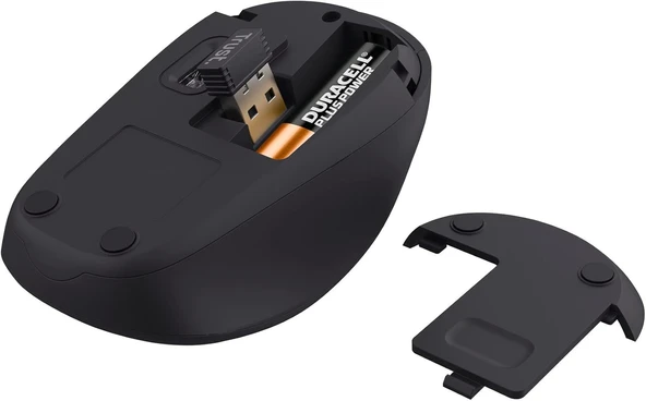 Trust 24549 Yvi+ Sessiz Kablosuz Mouse-Siyah-Gri - 4