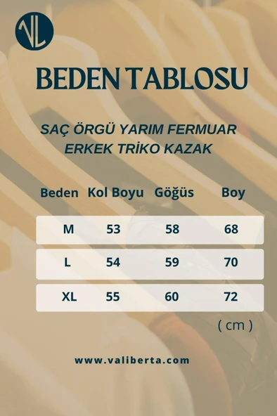 Bardem Saç Örgülü Yarım Fermuar Erkek Triko Kazak - Hardal - 7
