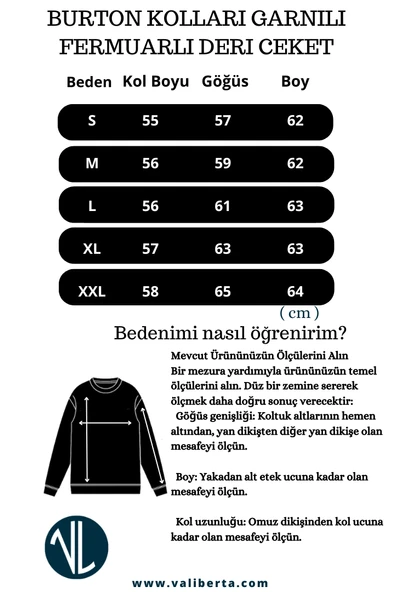 Burton Kolları Garnili Çıtçıtlı Fermuarlı Deri Görünümlü Erkek Ceket - Bordo Siyah - Resim 7