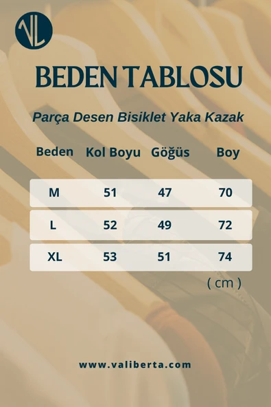 Parça Desen Bisiklet Yaka Erkek Kazak - Turuncu - Resim 7