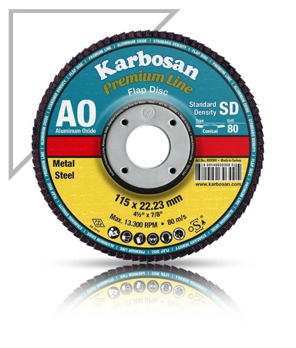 Karbosan Flap Disk Zımpara 115mm - 80 Kum