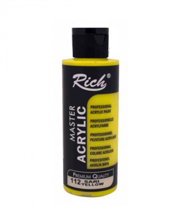 Rich Master Akrilik Boya Sarı 60cc