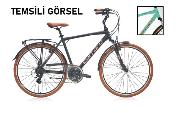 28J CARRARO ELITE 804 ŞEHİR BİSİKLETİ - MAT TURKUAZ KAHVE - 48 KADRO