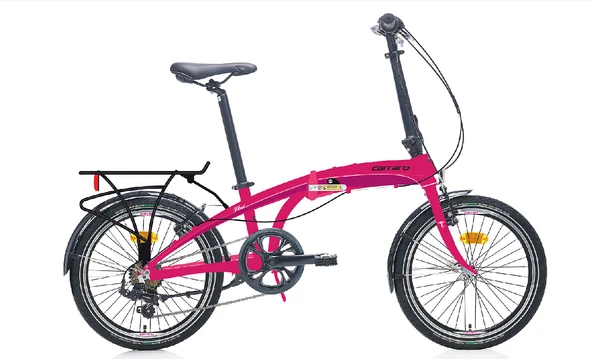 20J CARRARO FLEXI 106 KATLANIR BİSİKLET - FUŞYA SİYAH BEYAZ
