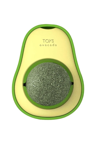 Catnipli Yenilebilir Kedi Nanesi Otu Oyun Topu Oyuncağı Top Oyuncak Kedi Yalama Topu Avokado