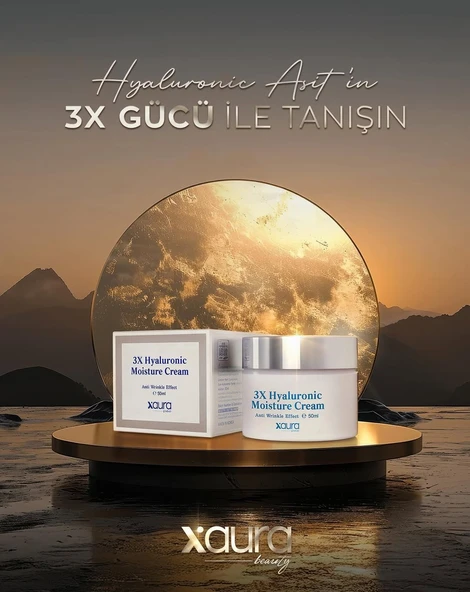 XAURA HYALURONİC MOİSTURE CREAM - YOĞUN NEMLENDİRİCİ HYALURONİK ASİT KREMİ 50ML - 3