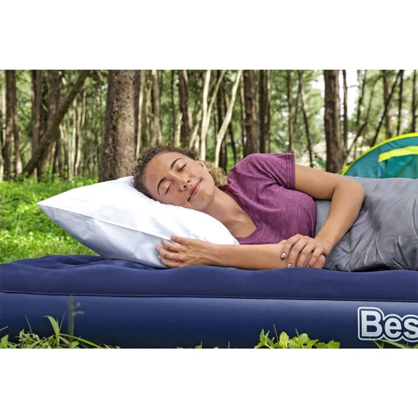 Bestway 67000 Tek Kişilik Şişme Kamp Yatağı Seti 185x76 Cm Pompa - 3