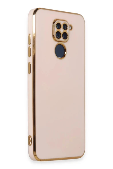 Xiaomi Redmi Note 9 Kılıf Volet Silikon - Pembe - Resim 2