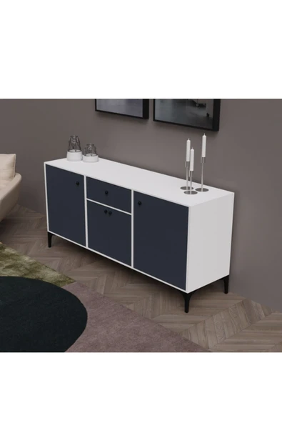 Alfimo Mobilya NARA KONSOL ÇOK AMAÇLI DOLAP BEYAZ&ANTRASİT