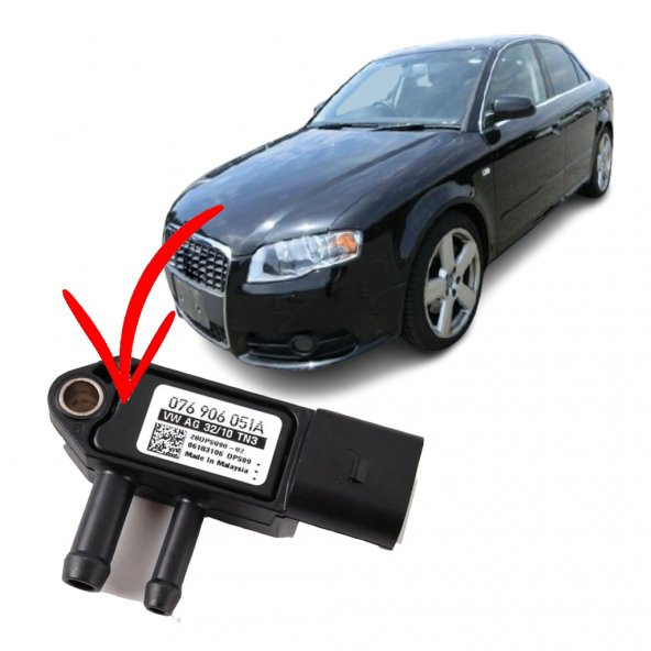 Audi A4 Map Sensörü Basınç Sensörü (076906051A)