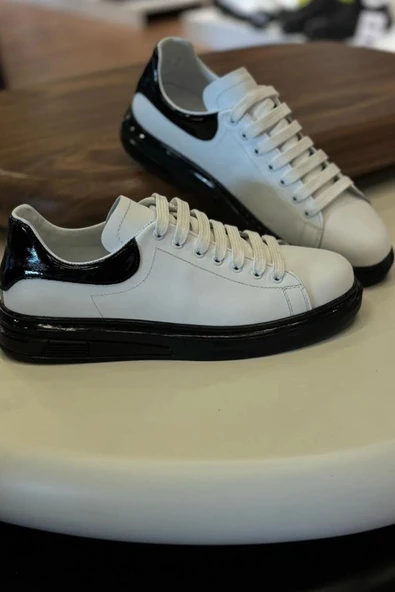 1051 HAKİKİ DERİ ERKEK SNEAKERS - ERKEK SPOR AYAKKABI - 4