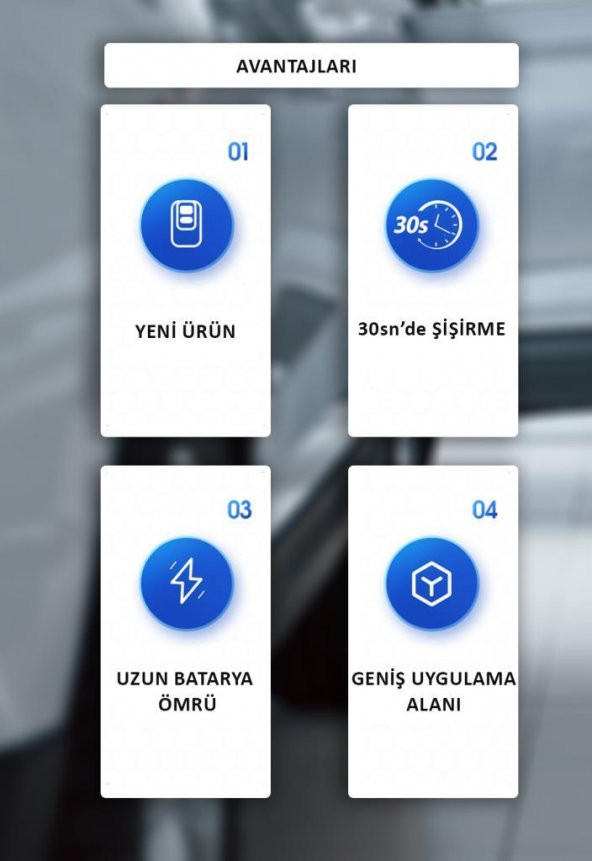 Usams US-ZB215 350PSI 5000mah Şarjlı Çok Amaçlı Taşınabilir Hava Pompası - 8