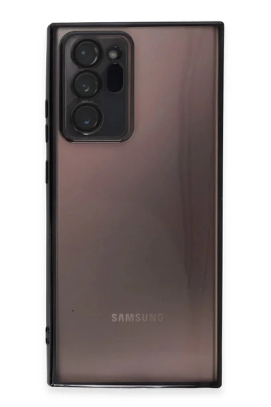 Samsung Galaxy Note 20 Ultra Kılıf Lensli Silikon - Siyah - 2