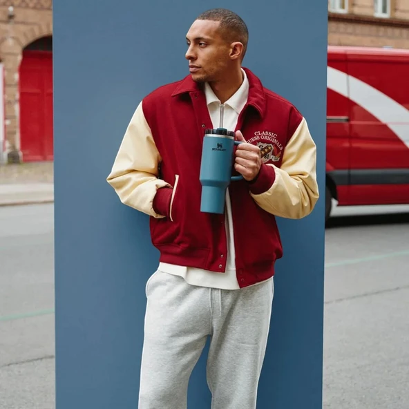 Stanley Quencher H2.O FlowState Tumbler Pipetli Termos 1.18L Petrol Rengi - Resim 3