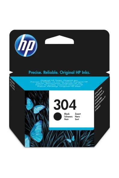 HP N9K06AE SİYAH MÜREKKEP KARTUŞ (304)