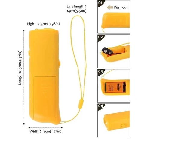 Ultrasonik Köpek Kovucu Ve Eğitici Cihaz - Resim 3