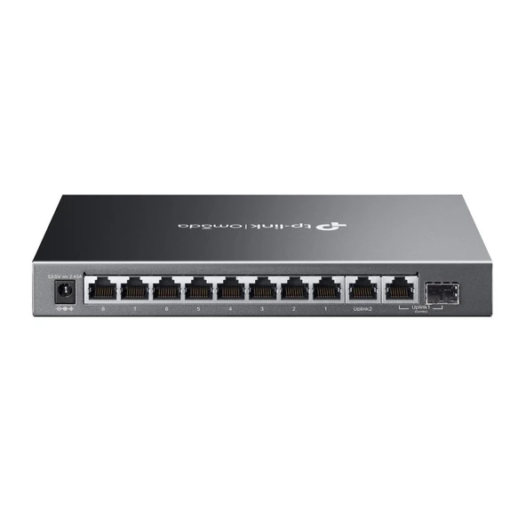 Omada Tp-Link ES210GMP 8 Port 10-100-1000 Poe+ Switch 1 Port SFP + 1 Port Uplink Cloud Switch ürün görseli 1