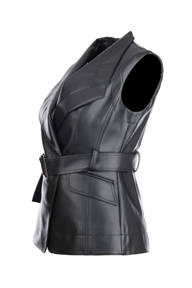 Ekol Beli Kemerli Deri Yelek Ekol