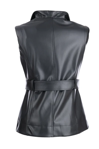 Ekol Beli Kemerli Deri Yelek Ekol - 8