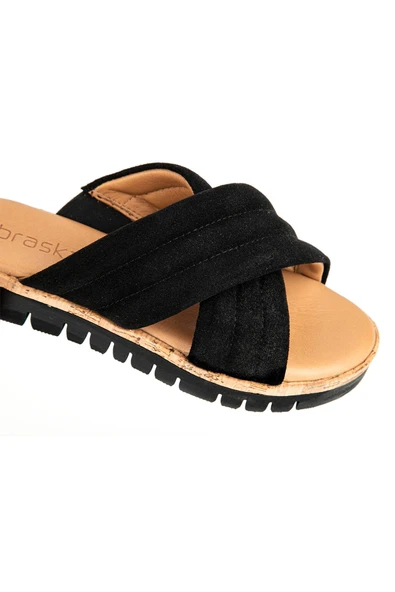 Muya Braska 35254 Hakiki Deri Kadın Terlik - Resim 7