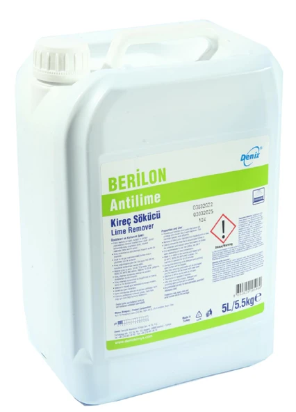 Deniz Berilon Anti Lime Kireç Sökücü - Çamaşır Bulaşık Makinesi Kireç Çözücü - 5 Kg. Bidon ürün görseli
