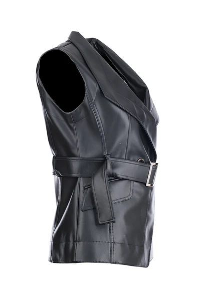 Ekol Beli Kemerli Deri Yelek Ekol - 6