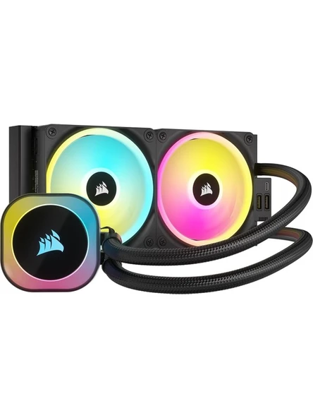 Corsair iCUE LINK H100i RGB AIO 240 mm Intel(1700p/1851p)-AMD Uyumlu Sıvı Soğutucu SİYAH (CW-9061001-WW)