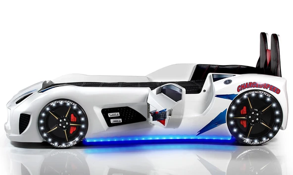 Arabalı Yatak, Audi Koltuklu Full Ledli Arabalı Yatak + 1 Adet Comfort Yatak - Resim 4