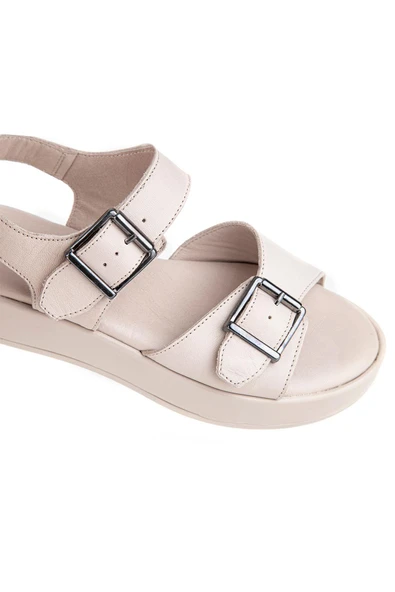 Muya Braska 35255 Hakiki Deri Kadın Sandalet - 6