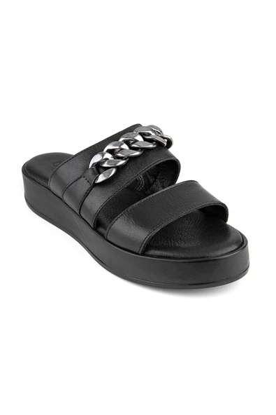 Muya Braska 35256 Hakiki Deri Kadın Terlik - Resim 2