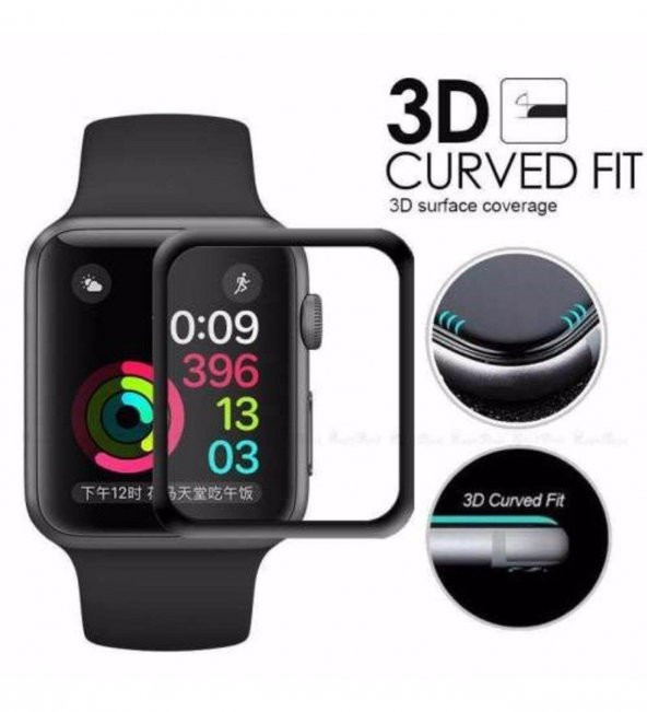 İphone  Watch 42mm Polimer Nano Tam Kaplama Ekran Koruyucu - Resim 4