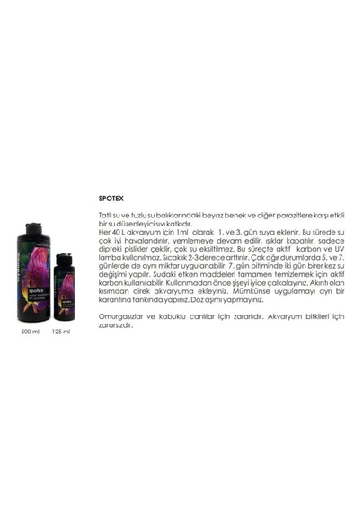 Crystalpro Spotex Beyaz Benek + Dış Parazit Önleyi ci - 2