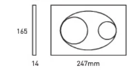 Bocchi Savio Yuvarlak Butonlu Kumanda Paneli Mat Krom 8200-0010 - 2