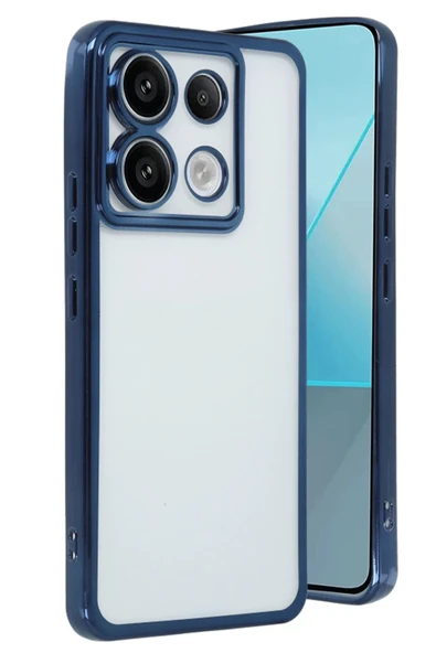 Xiaomi Redmi Note 13 Pro 5G Kılıf Lensli Silikon - Lacivert - 1