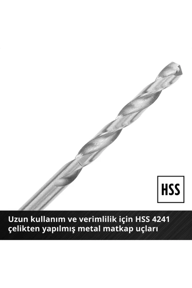 Einhell S-CASE 10 parça metal matkap ucu seti - 49108723 - Resim 8