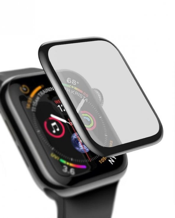 İphone Watch 44mm Mat Polimer Nano Tam Kaplama Ekran Koruyucu
