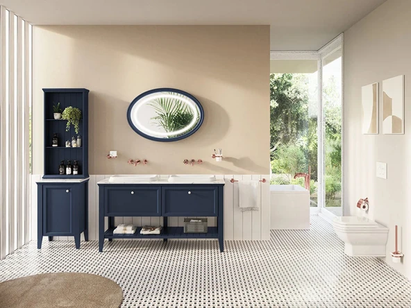 Vitra Valarte Neo Açık Vitrin, 55 cm, Çelik Mavisi, 65800 - Resim 2