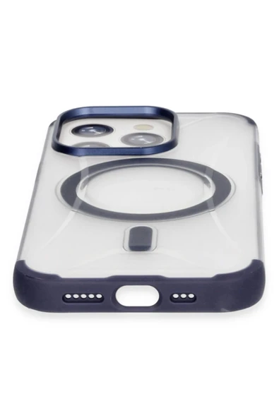 iPhone 15 Pro Max Hilton Magsafe Kapak - Lacivert - 3
