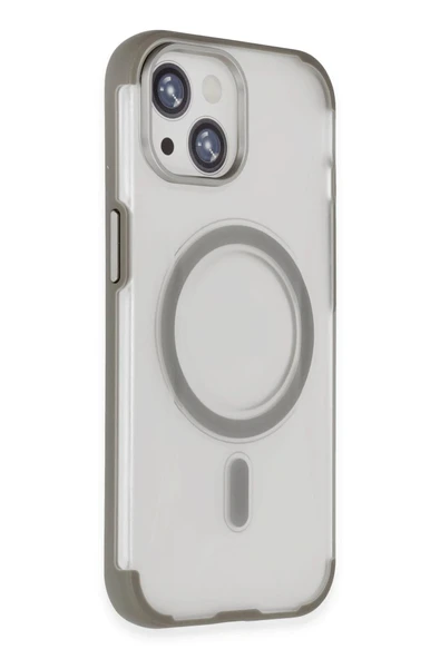 iPhone 15 Hilton Magsafe Kapak - Titan Gri - 3