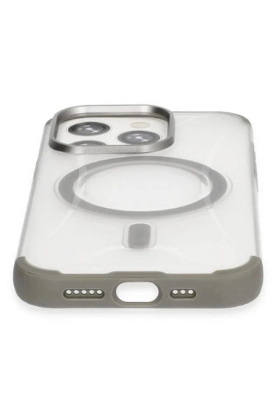 iPhone 15 Pro Hilton Magsafe Kapak - Titan Gri - 2