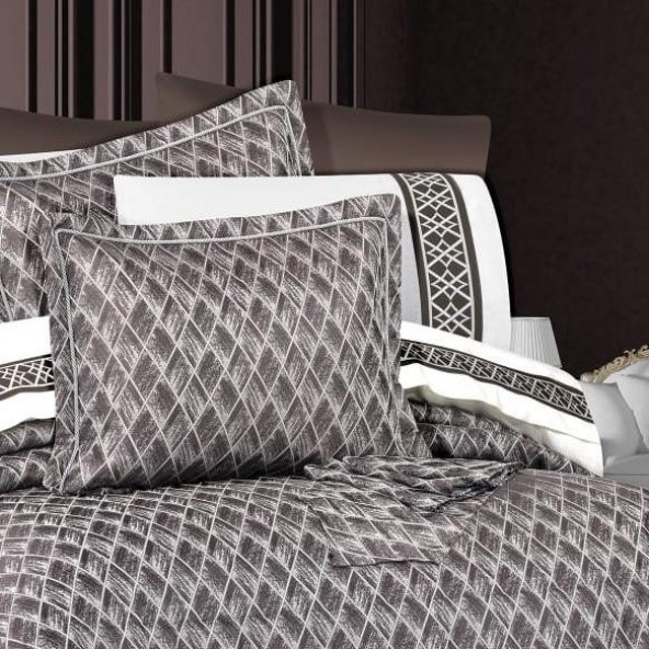 Victoria 11 Parça Elyaf Dolgulu Lüks Çeyiz Seti Kahve - 4