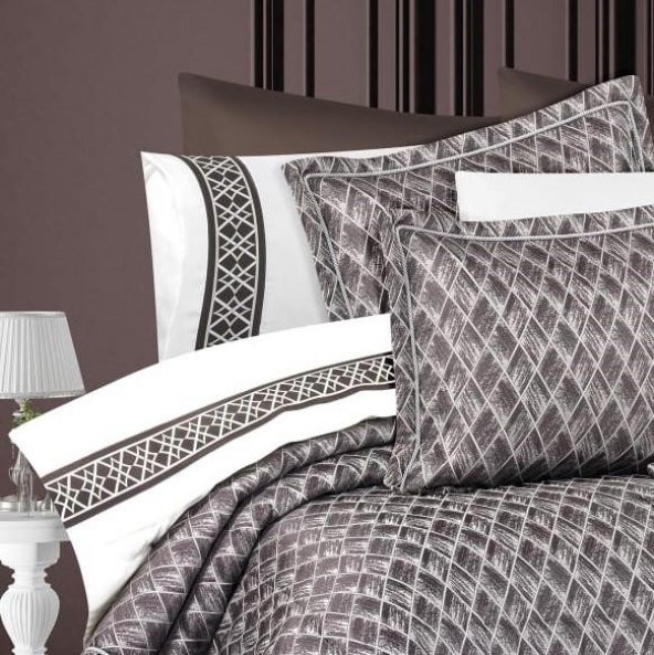 Victoria 11 Parça Elyaf Dolgulu Lüks Çeyiz Seti Kahve - 3