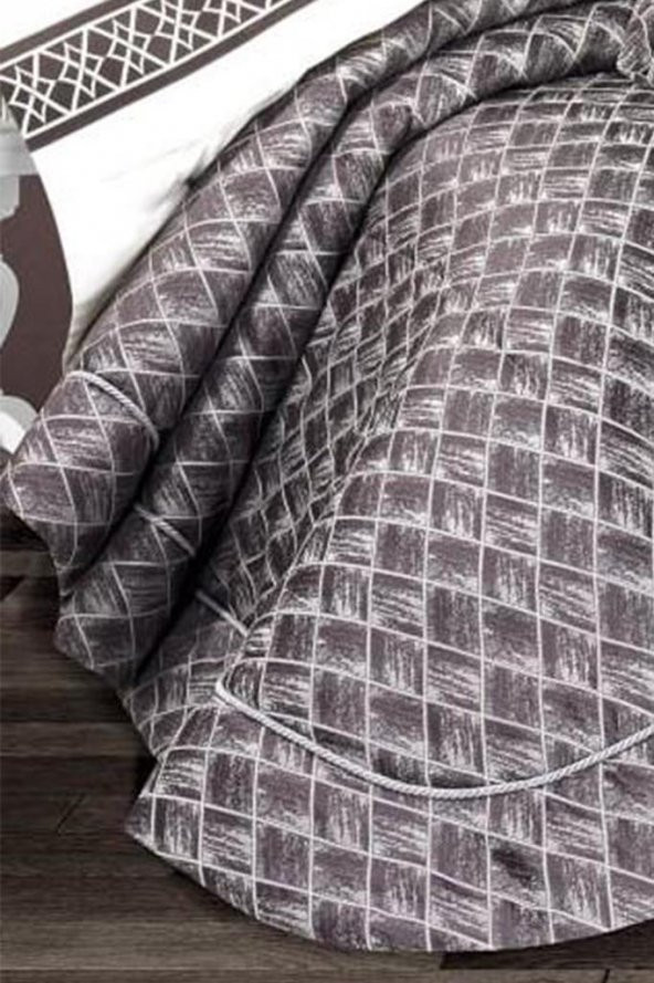 Victoria 11 Parça Elyaf Dolgulu Lüks Çeyiz Seti Kahve - 7