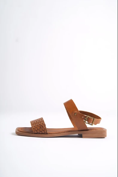 Kadın Hakiki Deri Günlük Sandalet TR160Y35TD - 2