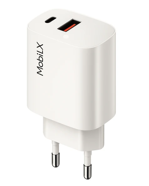 MobiLX 38W Hızlı Şarj Başlığı – PD20W + QC18W | Model: M-06 - 2